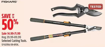 Canadian Tire Fiskars cutting tools offer