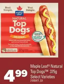 Real Canadian Superstore Maple leaf natural top dogs offer