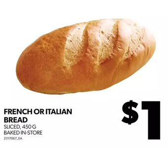 Real Canadian Superstore French or italian bread offer