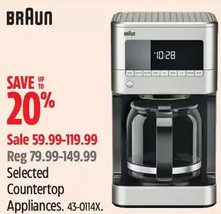Canadian Tire Braun countertop appliances offer