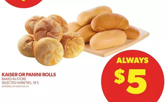 Real Canadian Superstore Kaiser or panini rolls offer