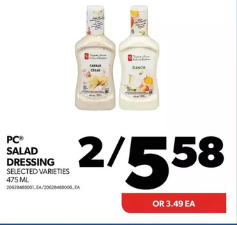 Real Canadian Superstore Pc salad dressing offer