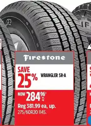 Canadian Tire Firestone wrangler sr-a offer