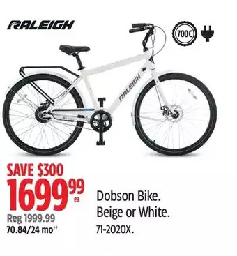 Canadian Tire Raleigh dobson bike offer