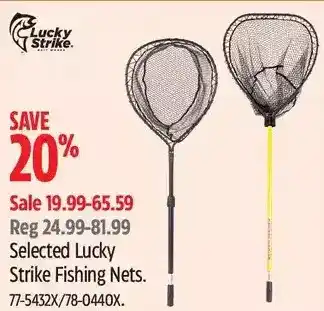 Canadian Tire Lucky strike fishing nets offer