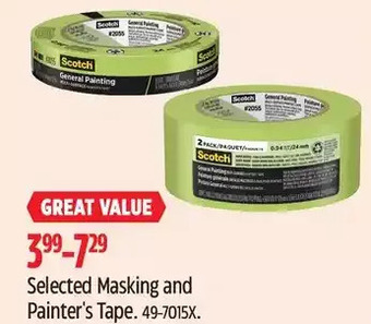 Canadian Tire Masking and painter's tape offer