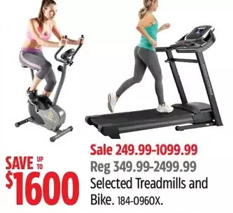 Canadian Tire Treadmills and bike offer