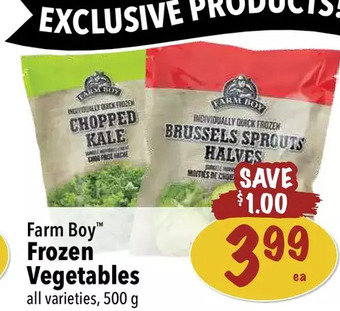 Farm Boy Farm boy frozen vegetables offer