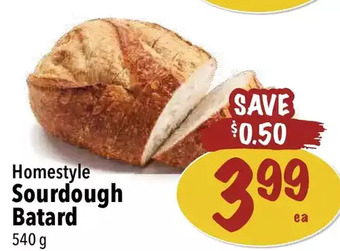 Farm Boy Sourdough batard offer