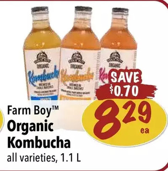 Farm Boy Farm boy organic kombucha offer
