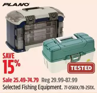 Canadian Tire Plano fishing equipment. offer