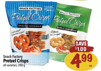Farm Boy Snack factory pretel crisps offer