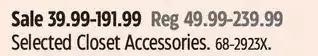 Canadian Tire Closet accessories offer