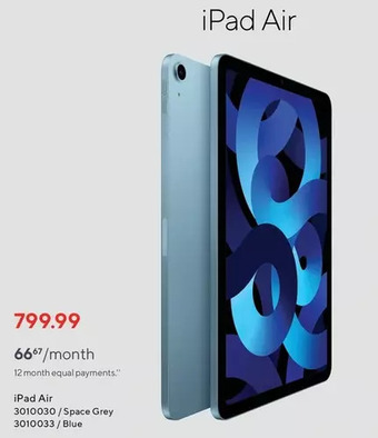 Staples Ipad air offer