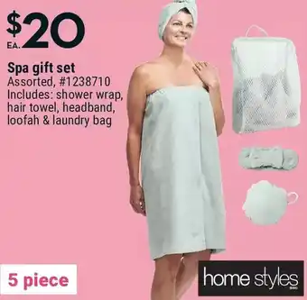 Giant Tiger Home styles spa gift set offer