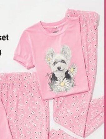 Giant Tiger Girls 2 piece PJ set Assorted, 2-16 #1234275/1238344 Also available in 12-24 months, $10 #1241201 offer