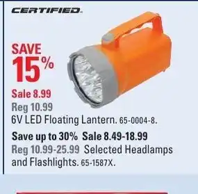 Canadian Tire 6V LED Floating Lantern offer