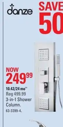Canadian Tire 3-in-1 Shower Column offer