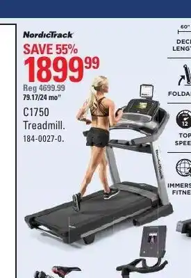 Canadian Tire C1750 Treadmill offer