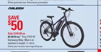 Canadian Tire Gateway Bike. Men's or Women's Model offer