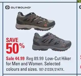 Canadian Tire Low-Cut Hiker For Men And Women offer