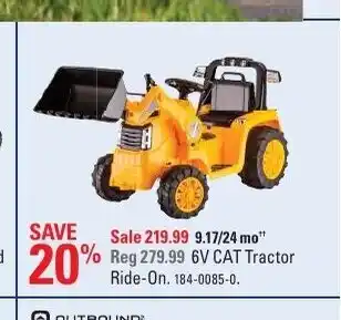 Canadian Tire 6V CAT Tractor Ride- On offer