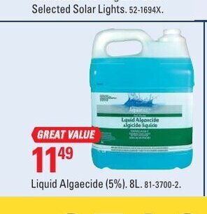 Canadian Tire Liquid Algaecide offer