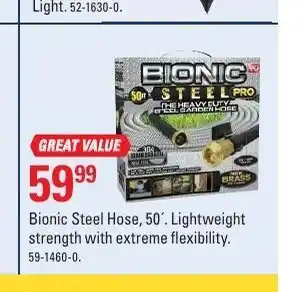 Canadian Tire Bionic Steel House,50'. Lightweight Strength With Extreme Flexibility offer