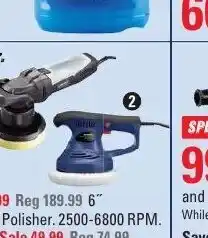 Canadian Tire Random-Orbit Palm grip Polisher 3800RPM offer