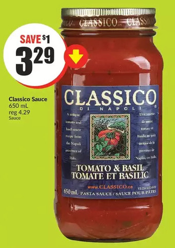 FreshCo Classico sauce offer