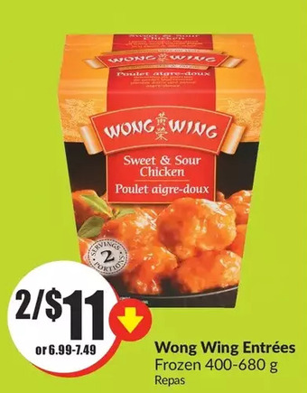 FreshCo Wong wing entrées offer