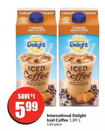 FreshCo International delight iced coffee 1,89L offer