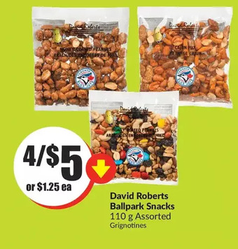 FreshCo David roberts ballpark snacks 4 x 110g offer