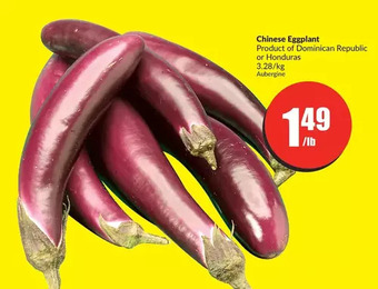FreshCo Chinese eggplant lb offer