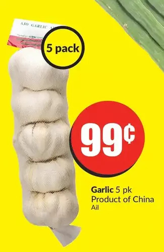 FreshCo Garlic 5 pk Product of China offer