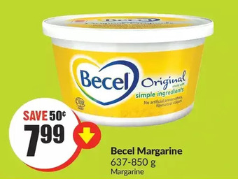 FreshCo Becel margarine 637-850g offer