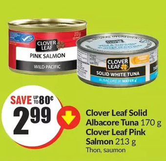 FreshCo Clover leaf solid albacore tuna 170g offer