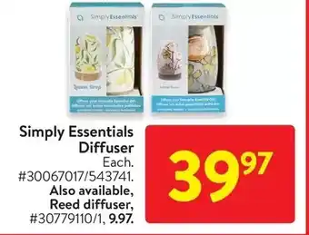Walmart Simply essentials diffuser | reed diffuser offer