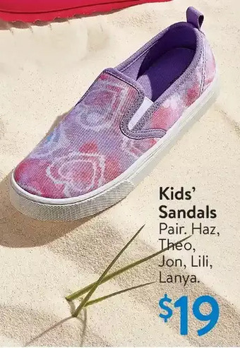 Walmart Kids' sandals offer