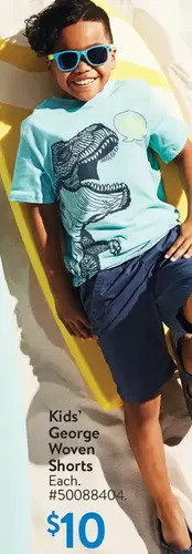 Walmart Kids' george woven shorts offer