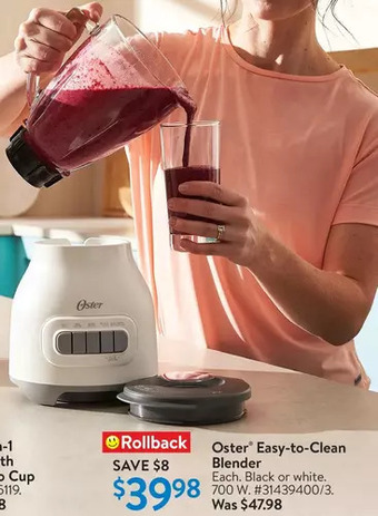 Walmart Oster easy-to-clean blender offer