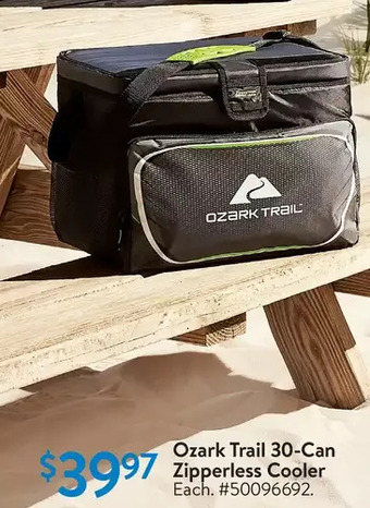 Walmart Ozark trail 30-can zipperless cooler offer