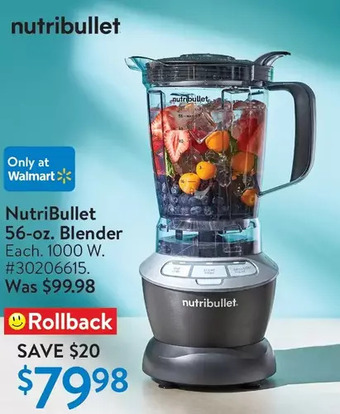 Walmart Nutribullet 56-oz. blender offer