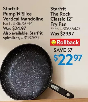 Walmart Starfrit the rock classic 12 fry pan offer