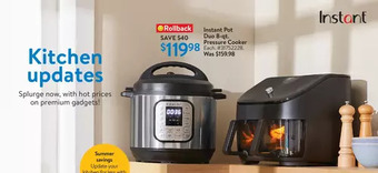 Walmart Instant pot duo 8-qt. pressure cooker offer