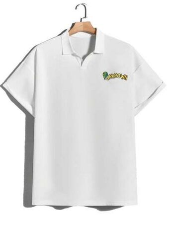SheIn Shein men letter graphic polo shirt offer