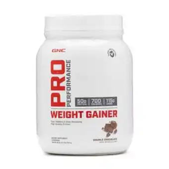 Gnc pro performance®
weight gainer - double chocolate - 2.5 lb.