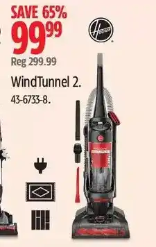 Canadian Tire Hoover windtunnel 2 stick vacuums offer