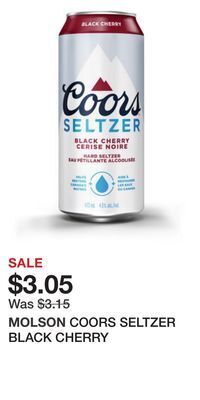 The Beer Store Coors seltzer black cherry offer