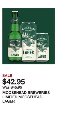 The Beer Store Moosehead lager offer